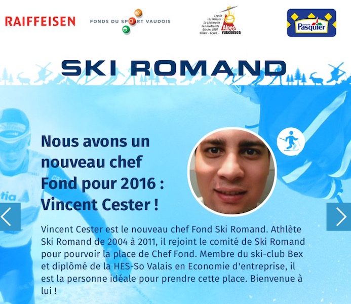 Un bellerin nouveau chef fond du ski-romand !!