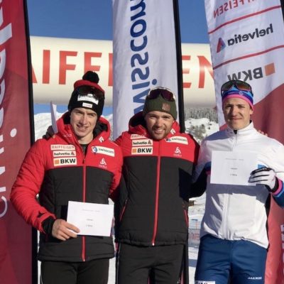 Erwan gagne le sprint de la 1ère Swiss-Cup !