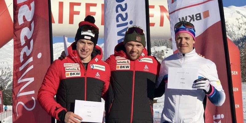 Erwan gagne le sprint de la 1ère Swiss-Cup !