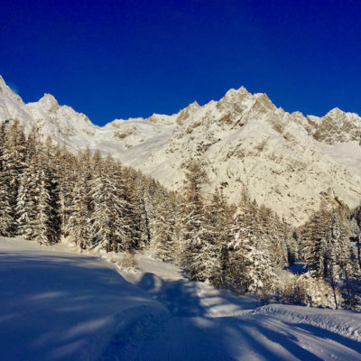 Bel entraînement dans le Val Ferret…