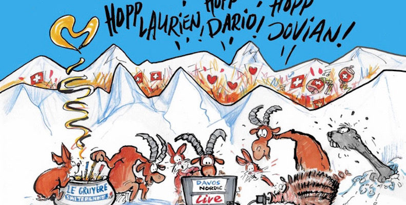 Les 2 cousins sortis en quart à Davos