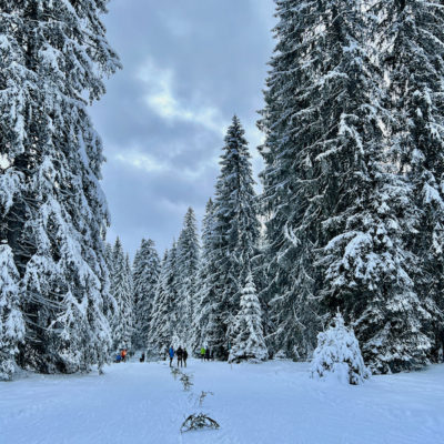 Conditions hivernales aux Breuleux pour la 2ème KNT