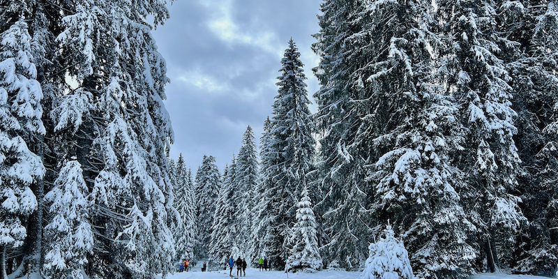 Conditions hivernales aux Breuleux pour la 2ème KNT